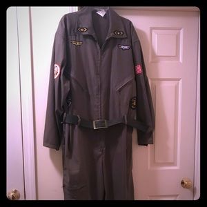 Men 3xl TOPGUN onepiece jumpsuit Halloween costume